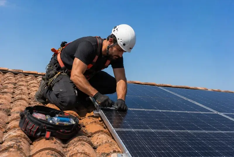 Maintenance et monitoring de panneaux solaires à Puivert