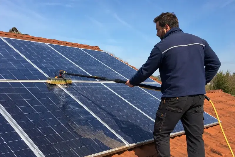 Nettoyage et entretien de panneaux solaires à Puivert